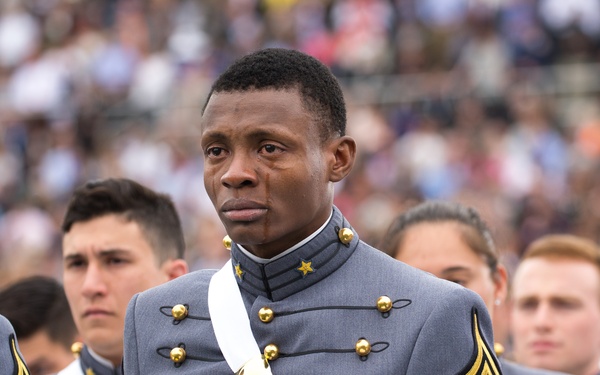 West Point Cadet Sheds Tears of Joy at Graduation  (High Resolution)