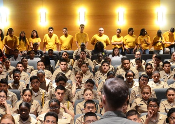 Navy Recruiting Command Speaks with Westbury High School NJROTC