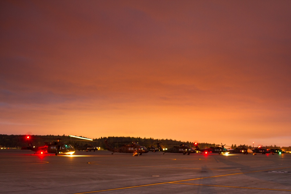 Gray Army Airfield at Dusk