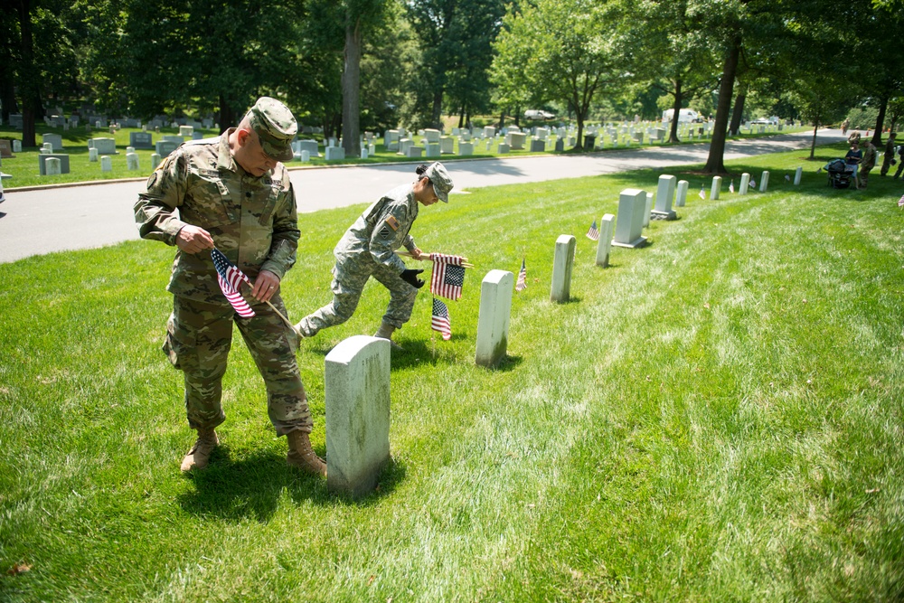 Flags-In at Arlington National Cemetery