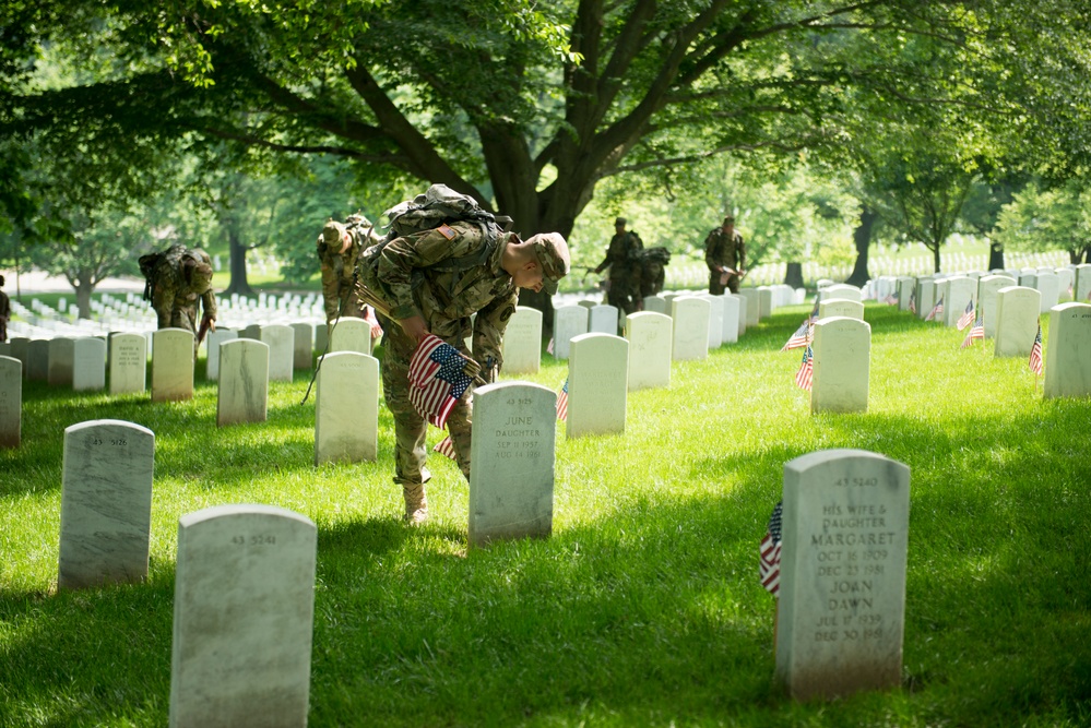 Flags-In at Arlington National Cemetery