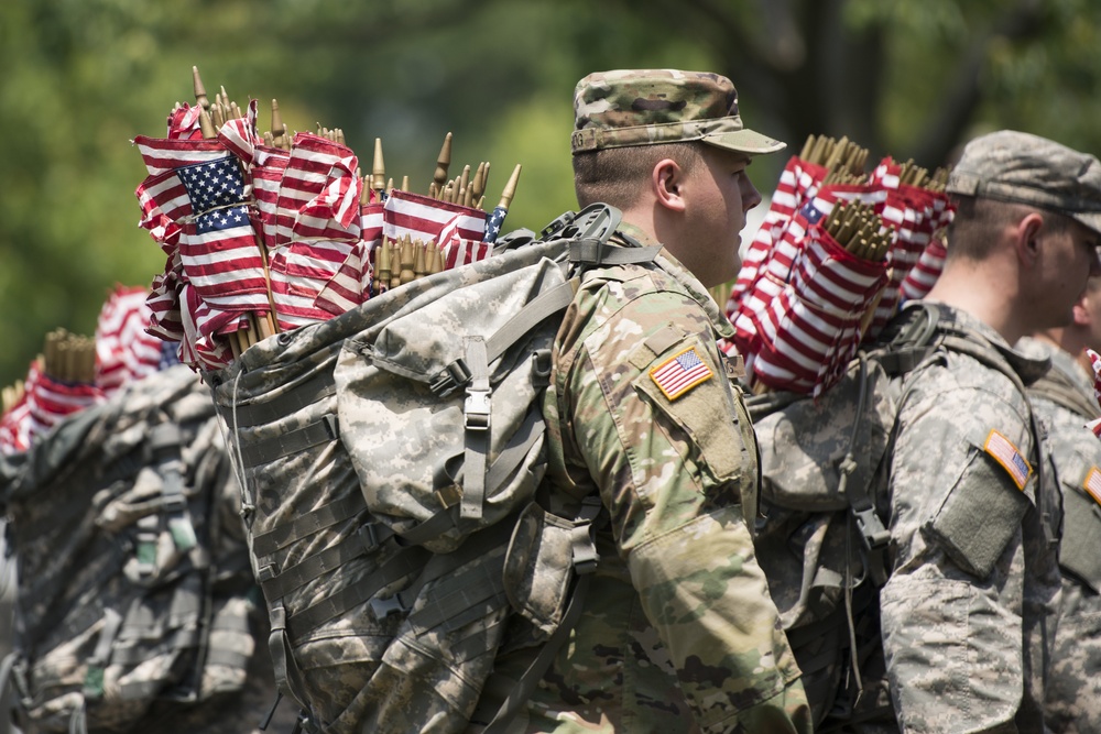 Flags-In at Arlington National Cemetery