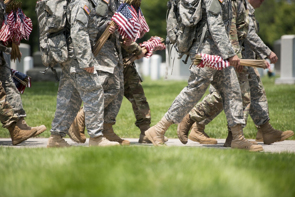 Flags-In at Arlington National Cemetery