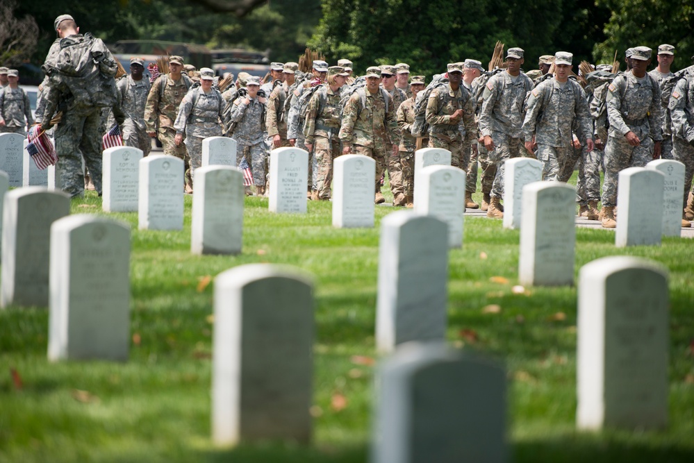 Flags-In at Arlington National Cemetery