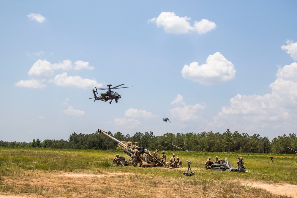 Additional Firepower from the CAB and DIVARTY During Airborne Review