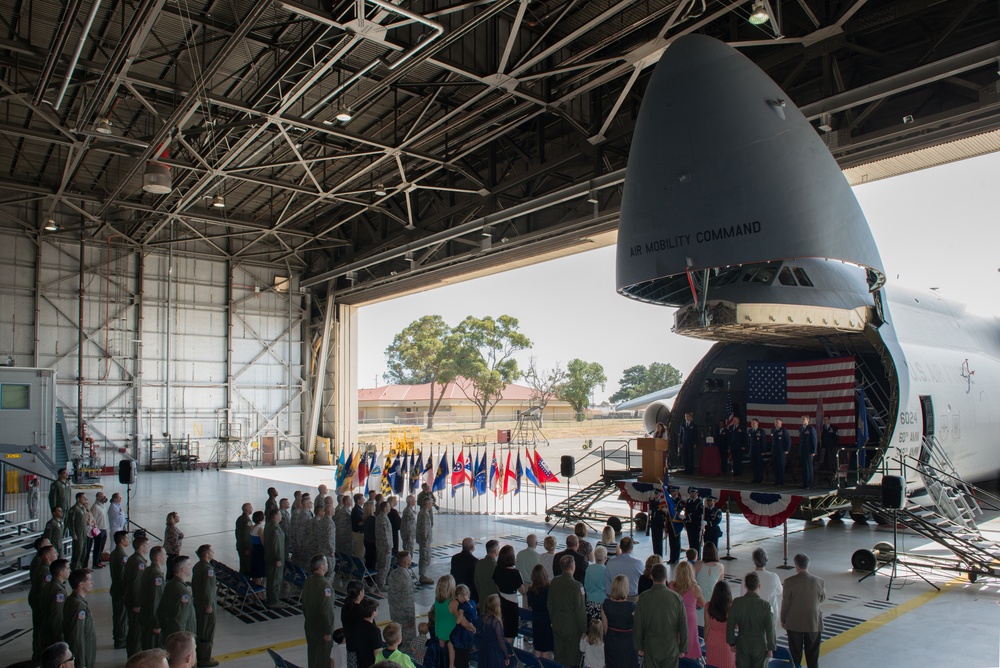 22nd Airlift Squadron’s Change of Command.