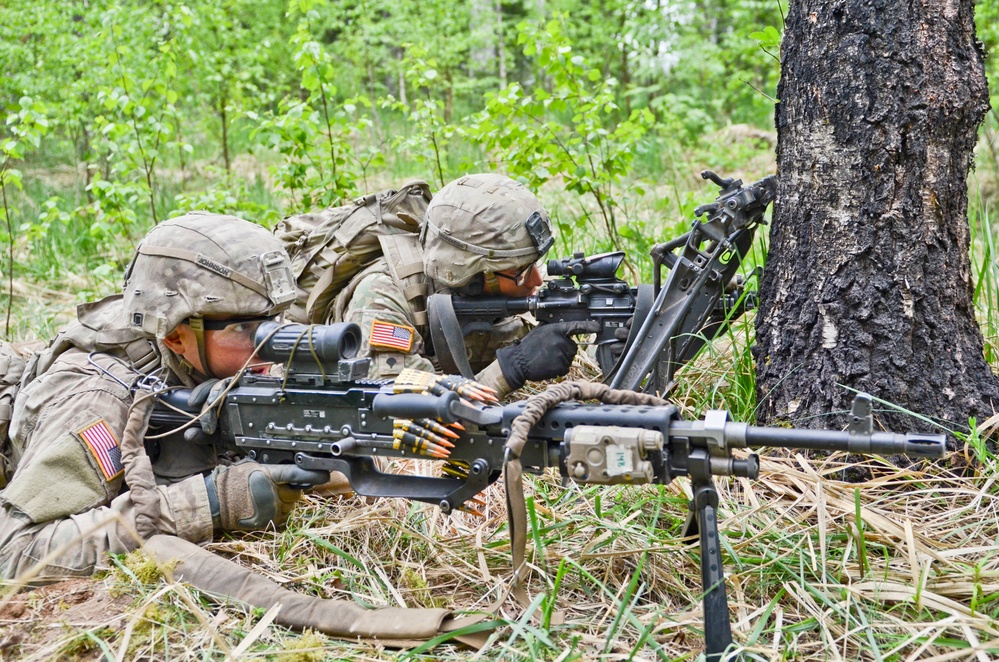 Eagle Troop conducts squad live fire exercise in Estonia