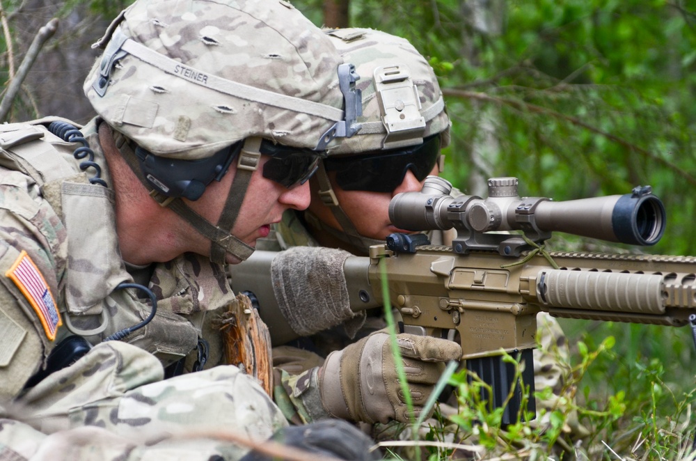 Eagle Troop conducts squad live fire exercise in Estonia