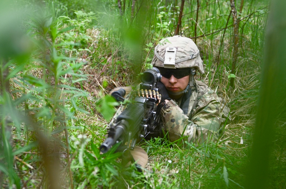 Eagle Troop conducts squad live fire exercise in Estonia