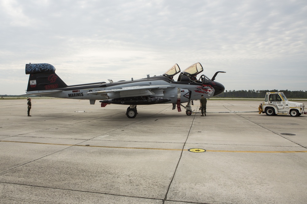 VMAQT-1 deactivates, EA-6B Prowler transferred to Hickory Aviation Museum