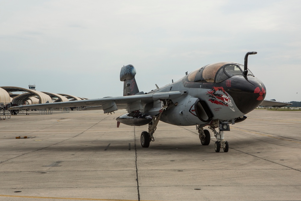 VMAQT-1 deactivates, EA-6B Prowler transferred to Hickory Aviation Museum