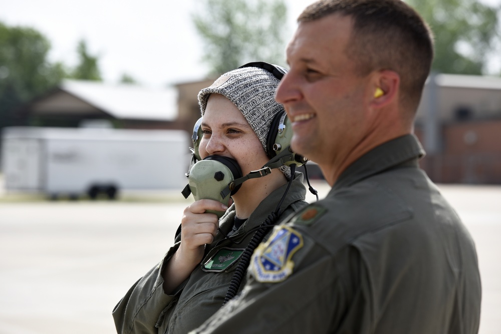 180th Fighter Wing honors Ashleigh Hunt as Pilot for a Day