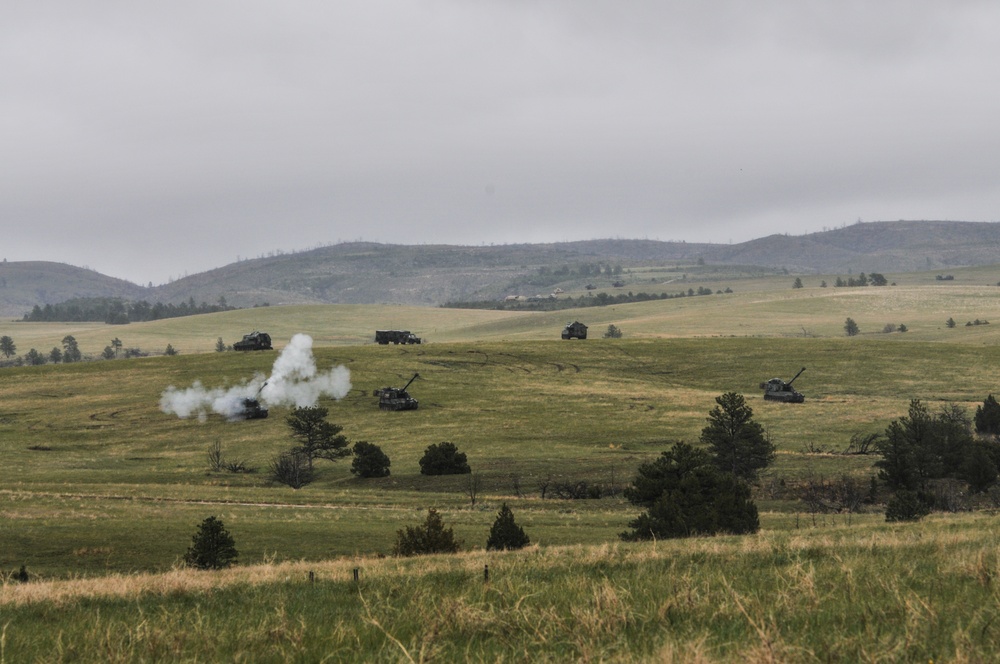 Operation Gunsmoke 2016, 65th Field Artillery Brigade, Camp Guernsey, Wyo.