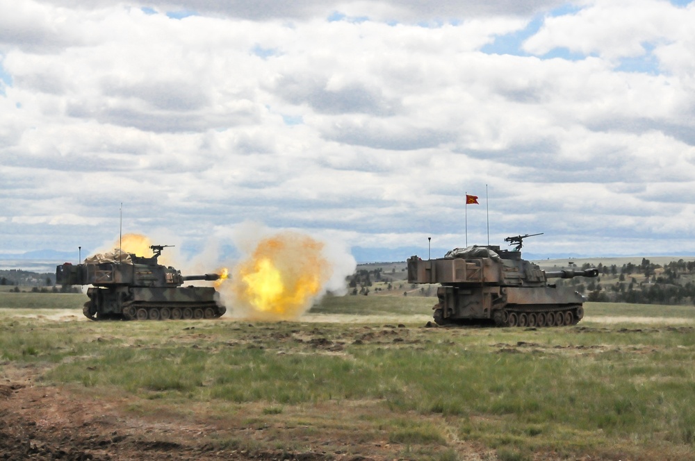 Operation Gunsmoke 2016, 65th Field Artillery Brigade, Camp Guernsey, Wyo.