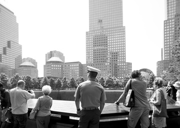24th MEU Marines are promoted at 9/11 Memorial