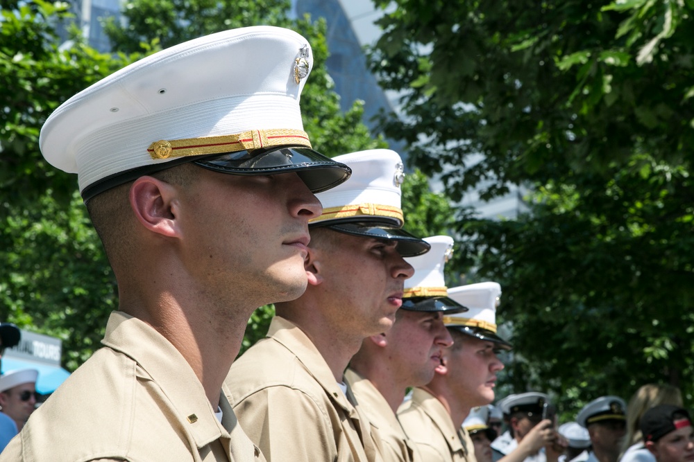 24th MEU Marines promoted at 9/11 Memorial