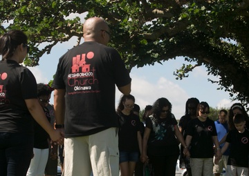 A local Okinawan church shows support during period of unity and mourning
