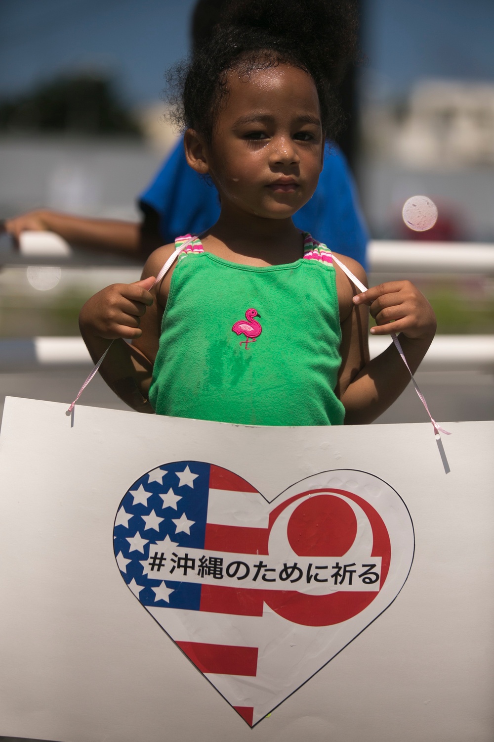 A local Okinawan church shows support during period of unity and mourning