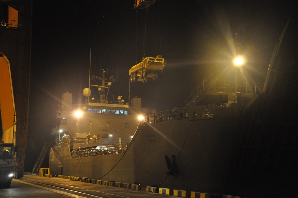 Loading operations at night