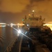 Navigating the port at night