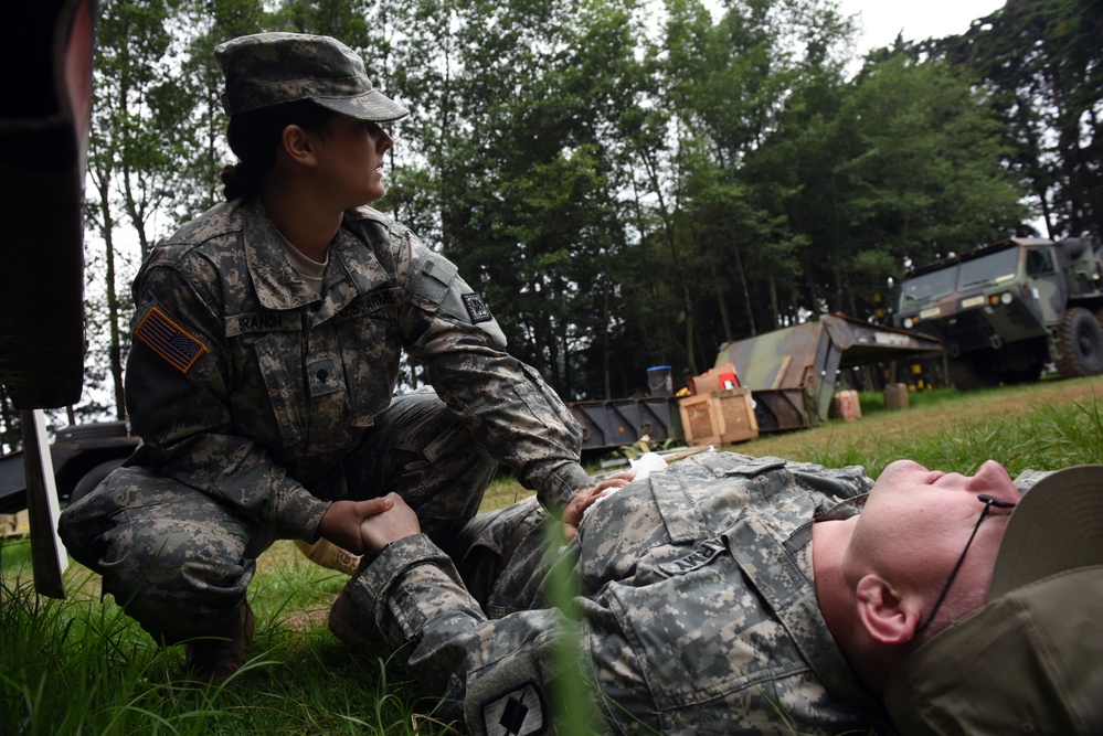 Service members helping service members, TFRW mass casualty exercise