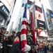 Silent Drill Platoon performs at Times Square