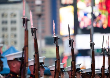 Battle Color Detachment performs at Times Square
