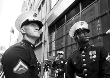 Battle Color Detachment performs at Times Square