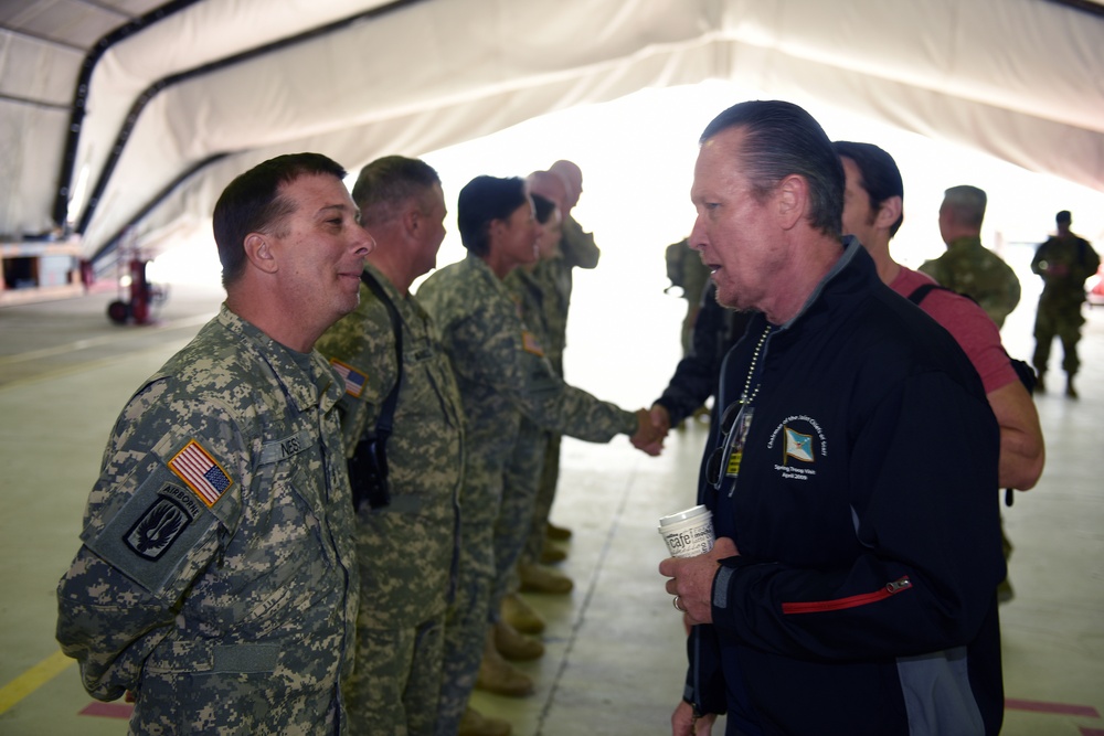 National Guard USO Tour: Day 1