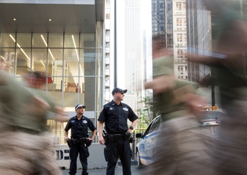 Marines with 24th MEU run for the fallen during Fleet Week