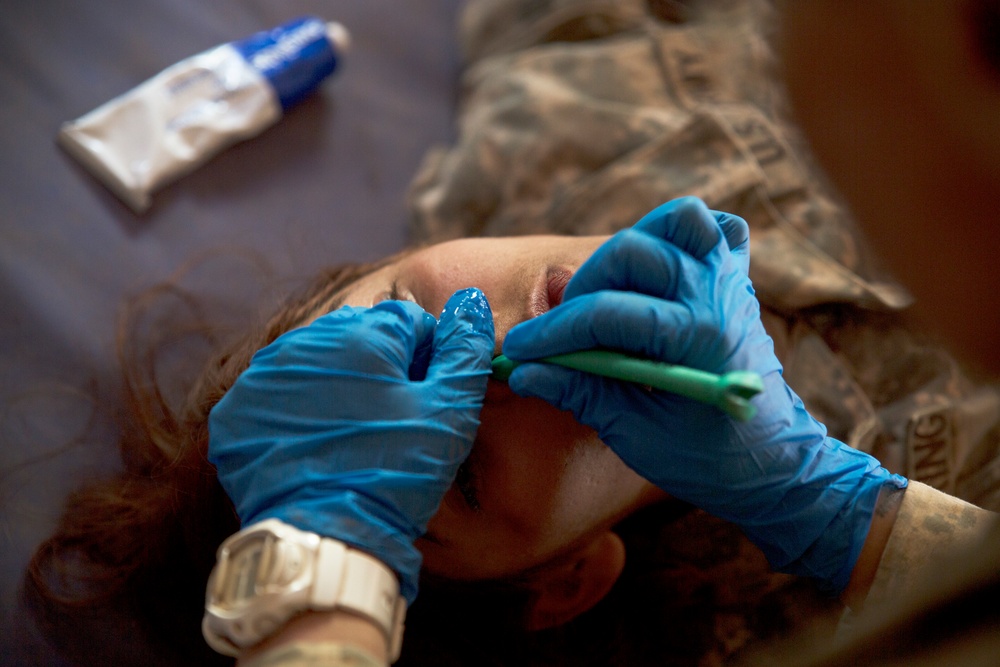 Alaska National Guard Medical Detachment leads field medical training at Khaan Quest 2016