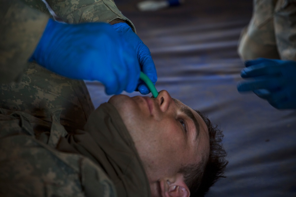 Alaska National Guard Medical Detachment leads field medical training at Khaan Quest 2016