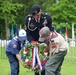 Boy Scouts lay wreath at Military Cemetery