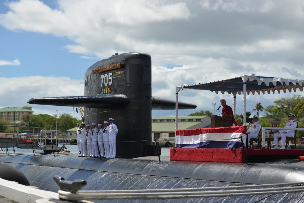 Pacific Submarine Force Bids Aloha to USS City of Corpus Christi