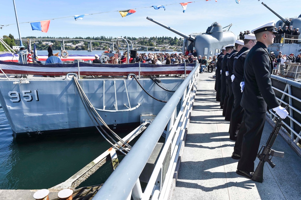 Sailors and Marines remember the fallen aboard USS Turner Joy