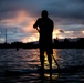 Paddle Boarders gaurd the beach