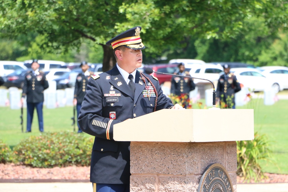 9th BEB Soldiers support Glennville Memorial Day Ceremony