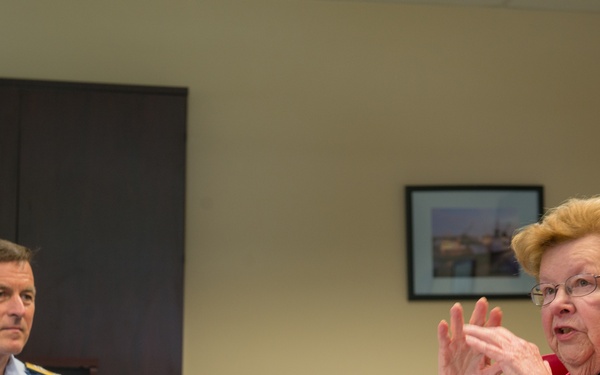 Sen. Barbara Mikulski receives a Coast Guard Distinguished Public Service Award
