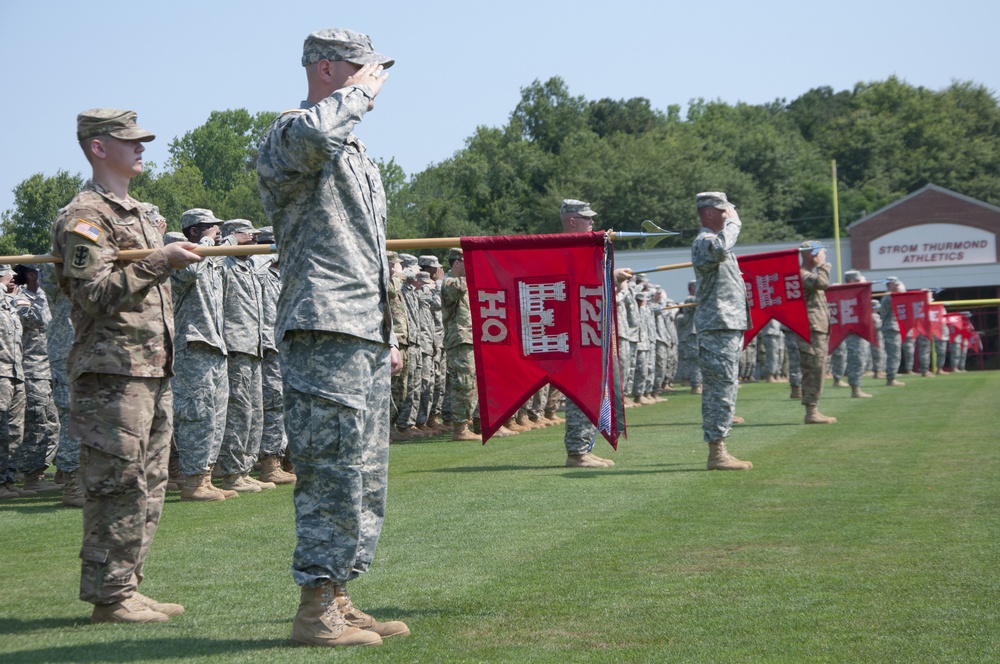 SC National Guard's 122nd Engineer Battalion welcomes new Leadership