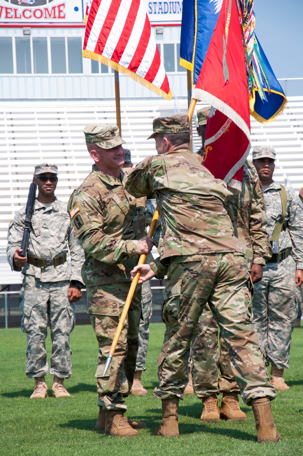 SC National Guard's 122nd Engineer Battalion welcomes new Leadership