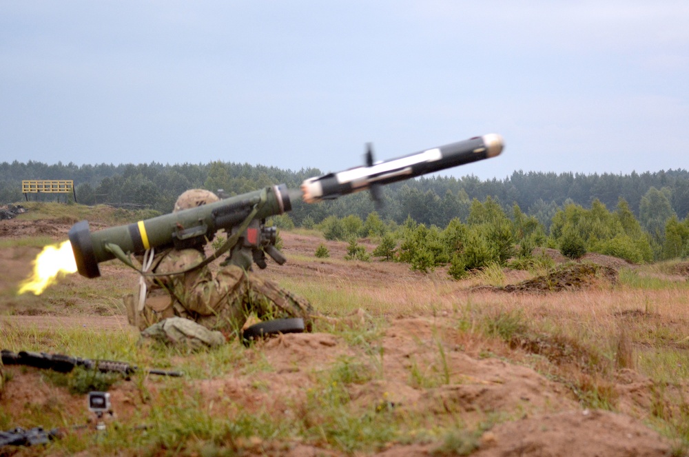 Javelin anti-tank missile at Anakonda 16