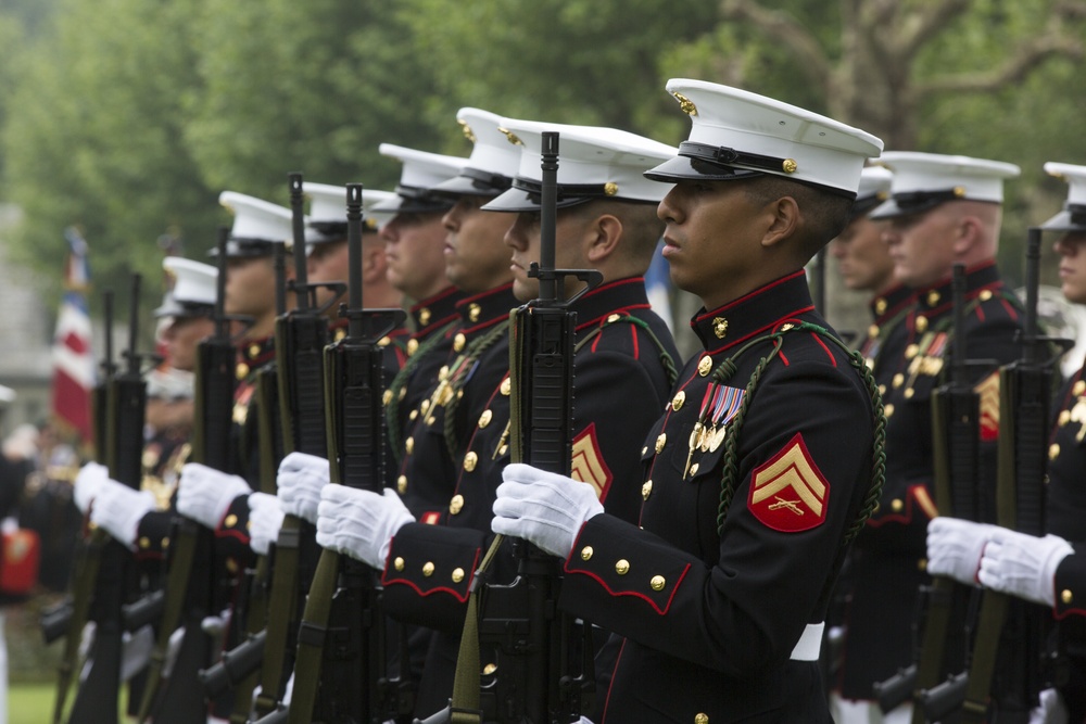 6th Marine Regiment celebrate Memorial Day in Belleau Wood, France