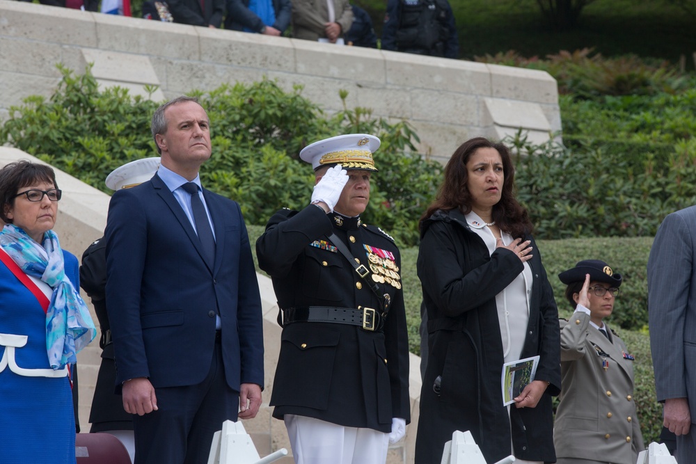 Official Party Memorial Day Ceremony in Belleau, France