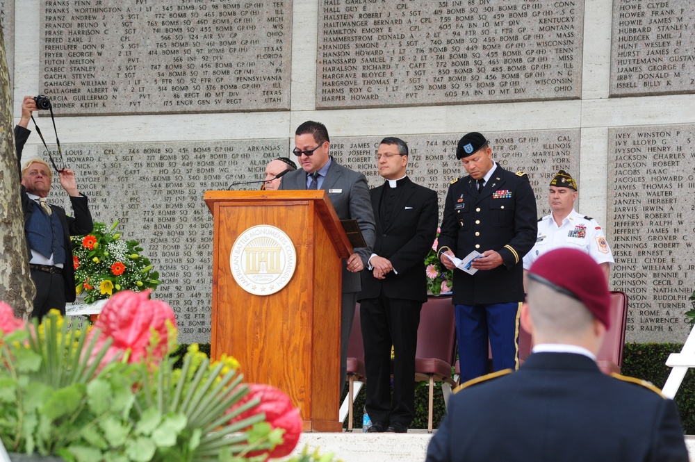 Memorial Day Ceremony at Florence American Cemetery and Memorial 2016