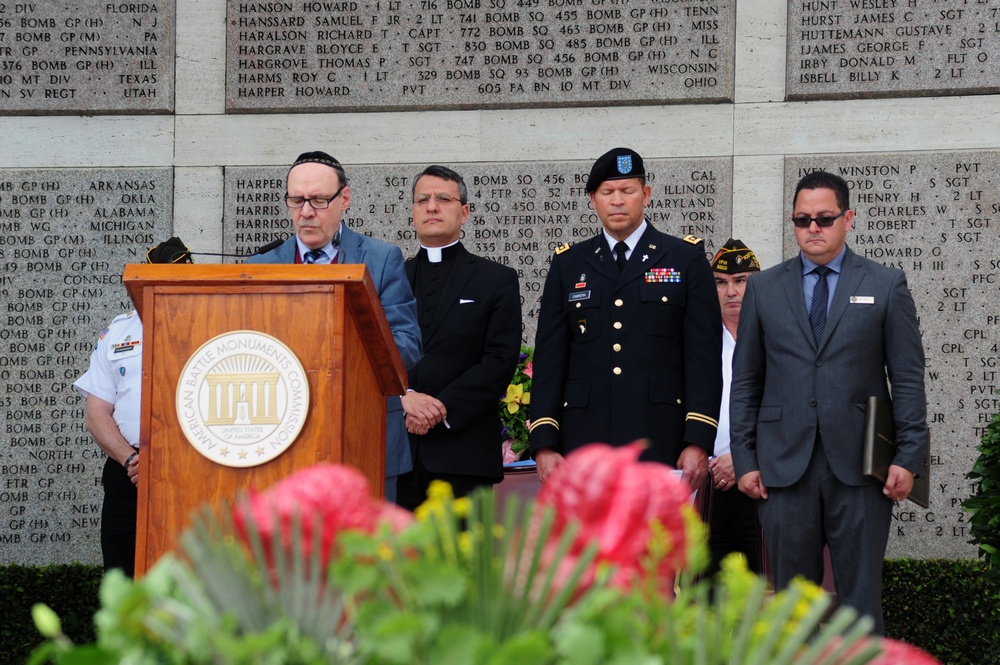 Memorial Day Ceremony at Florence American Cemetery and Memorial 2016