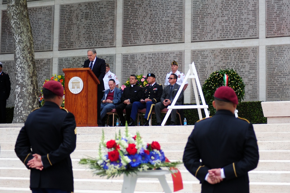 Memorial Day Ceremony at Florence American Cemetery and Memorial 2016