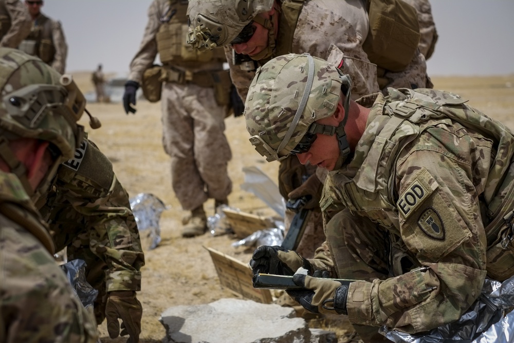 Special Purpose MAGTF-CR-CC conducts Combined EOD Explosive Effects Training