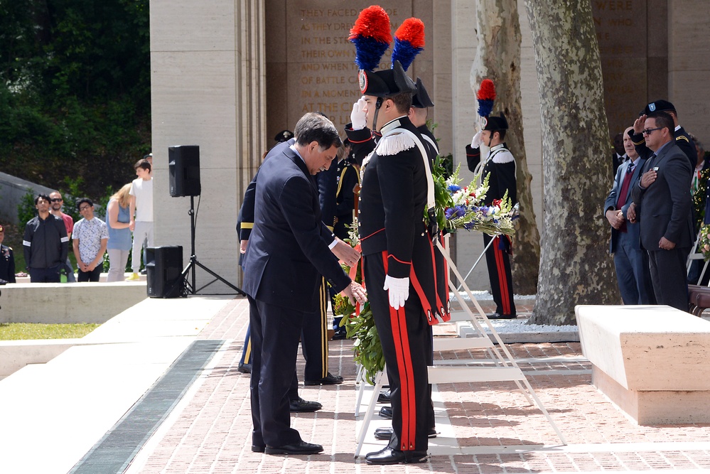 Memorial Day Ceremony at Florence American Cemetery and Memorial 2016