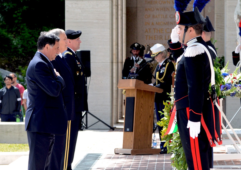 Memorial Day Ceremony at Florence American Cemetery and Memorial 2016