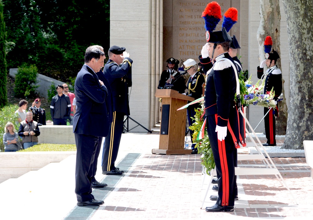 Memorial Day Ceremony at Florence American Cemetery and Memorial 2016